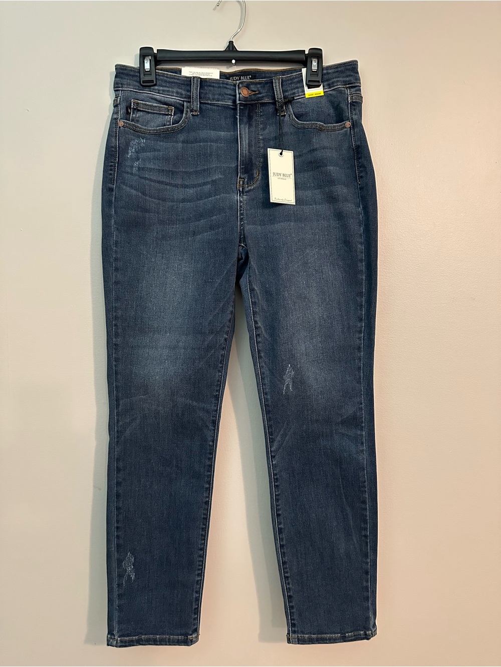 NWT Judy Blue Meant To Be Mid Rise Dark Wash Multiple Inseam Relaxed Fit Jeans - Picture 2 of 9